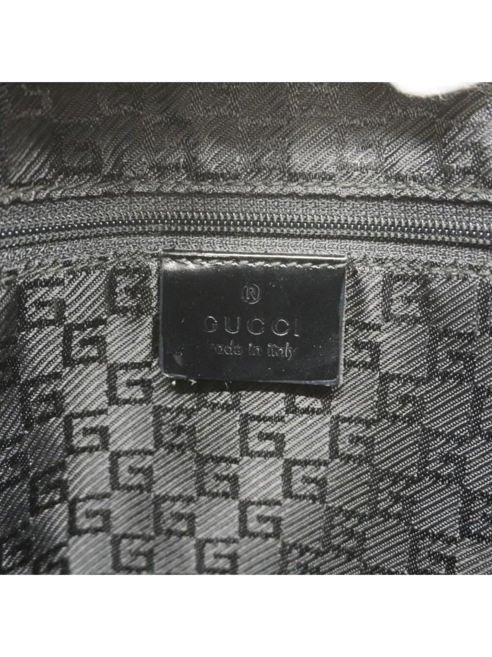 ★SOLD★ Gucci Shoulder Bag Jackie 001 Canvas Beige Black Champagne Gold - Picture 5 of 10